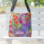 Beautiful floral pretty colorful bag with name<br><div class="desc">Beautiful floral pretty colorful bag with name makes a perfect gift for your mom or grandma for Christmas. Colorful floral pattern for every day, Chic trendy modern and stylish flower theme and botanical artwork in pink, purple, coral, red, green, blue, yellow, orange. Cute and pretty picture designed for you. Please...</div>