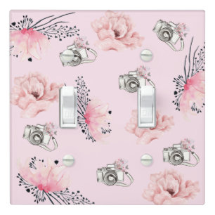 Beautiful Floral Rose Camera Light Switch Cover