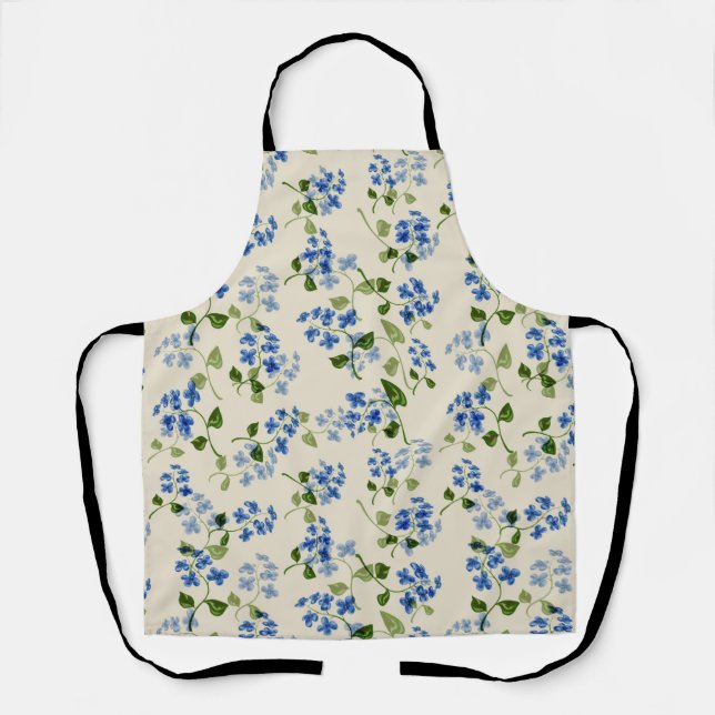Beautiful floral seamless pattern  apron (Front)