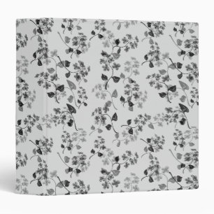 Beautiful floral seamless pattern forget-me-not bl 3 ring binder
