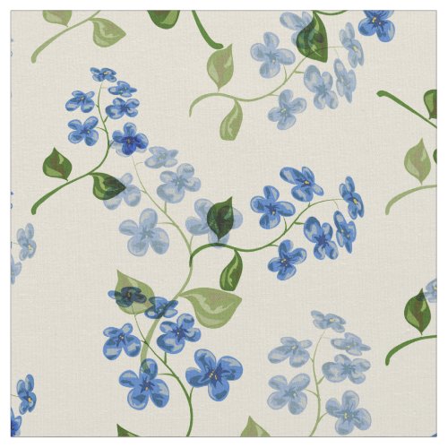 Beautiful floral seamless pattern forget_me_not bl fabric