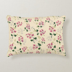 Beautiful floral seamless pattern forget-me-not pi accent pillow