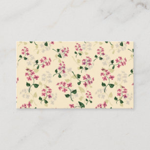 Beautiful floral seamless pattern forget-me-not pi business card