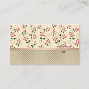 Beautiful floral seamless pattern forget-me-not pi business card