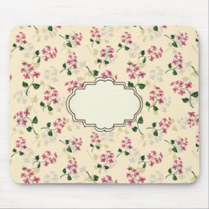 Beautiful floral seamless pattern forget-me-not pi mouse pad