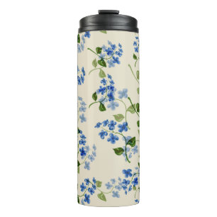 Beautiful floral seamless pattern thermal tumbler