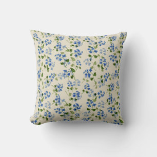 Beautiful floral seamless pattern throw pillow