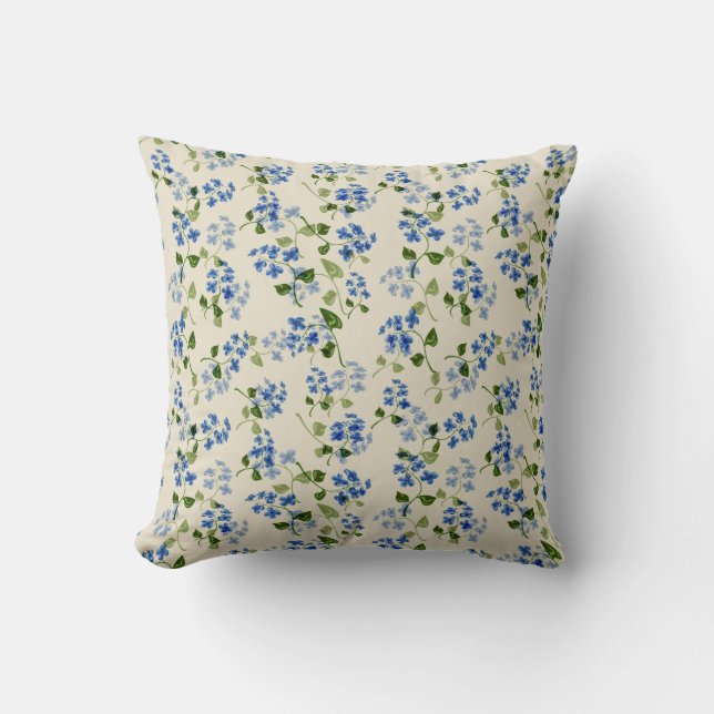 Beautiful floral seamless pattern  throw pillow (Front)
