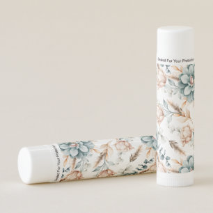 Beautiful floral seamless pattern with vintage  lip balm