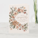 Beautiful floral spray Sympathy Loss of Father Card