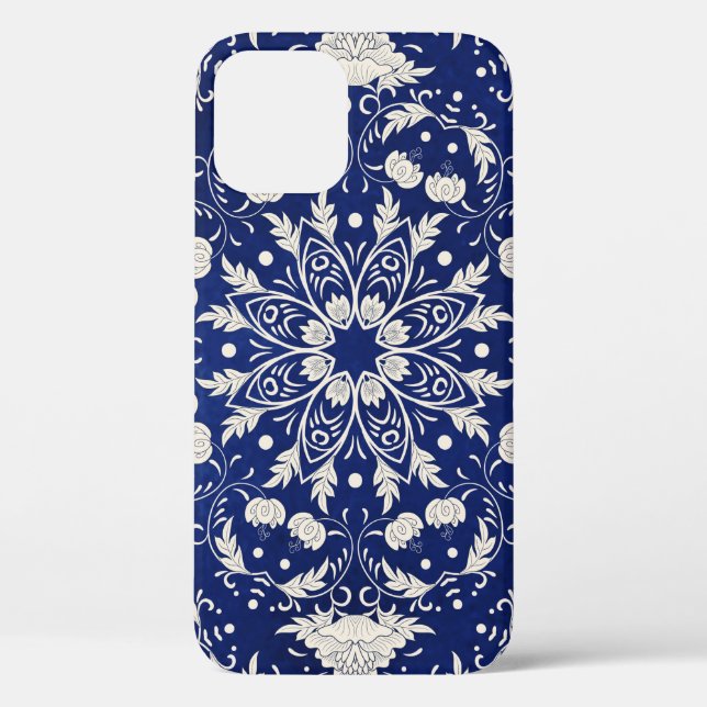 Beautiful floral square pattern Case-Mate iPhone case (Back)