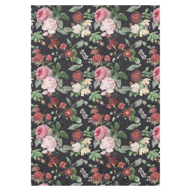 Beautiful Floral Tablecloth (Front)
