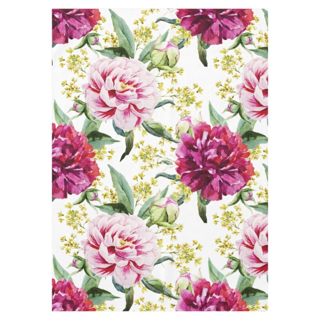 Beautiful Floral Tablecloth (Front)