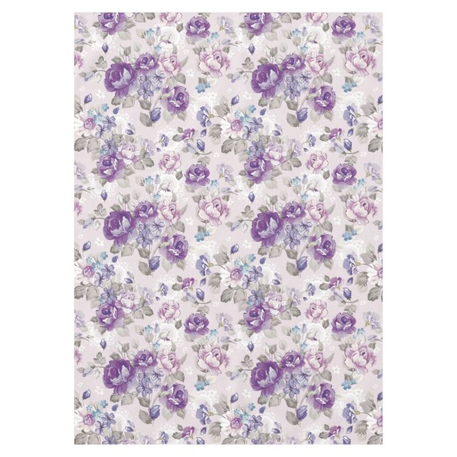 Beautiful Floral Tablecloth (Front)