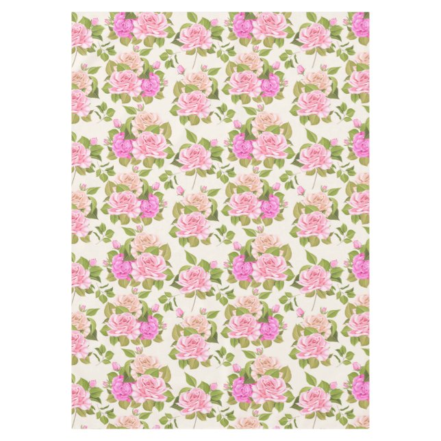 Beautiful Floral Tablecloth (Front)