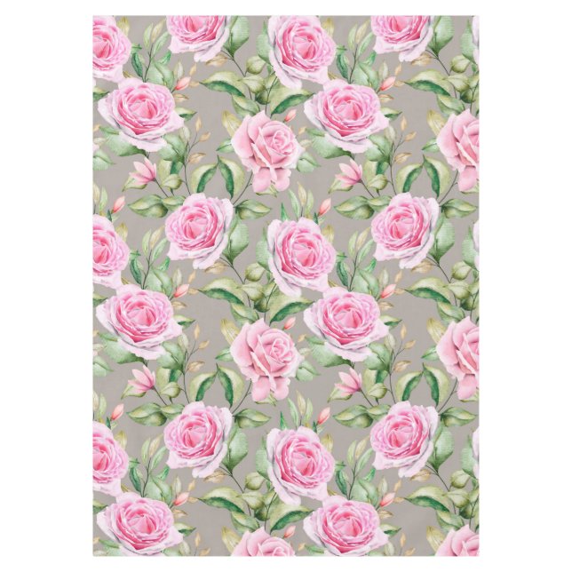 Beautiful Floral Tablecloth (Front)