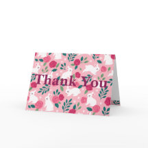 Beautiful Floral Thank You Card