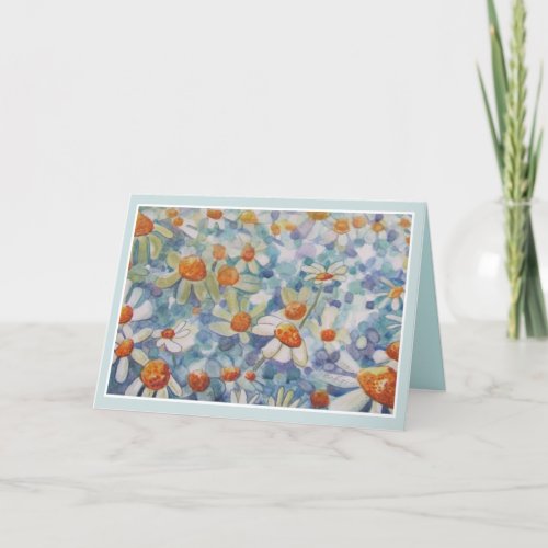 Beautiful Floral Thinking of You Greeting Card