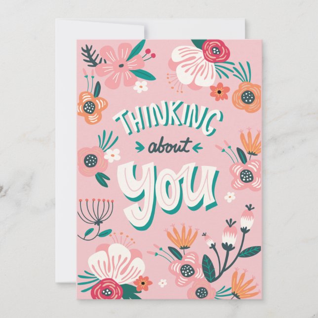 BEAUTIFUL FLORAL VALENTINE'S DAY GREETING CARD (Front)