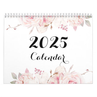 Beautiful Floral Wall Calendar 2025