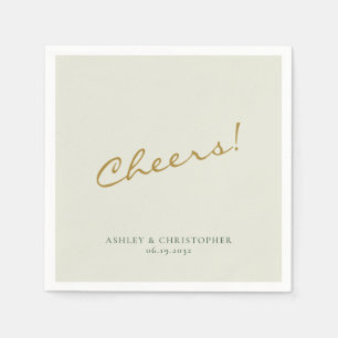 Beautiful Floral Watercolor Sage Wedding Napkins