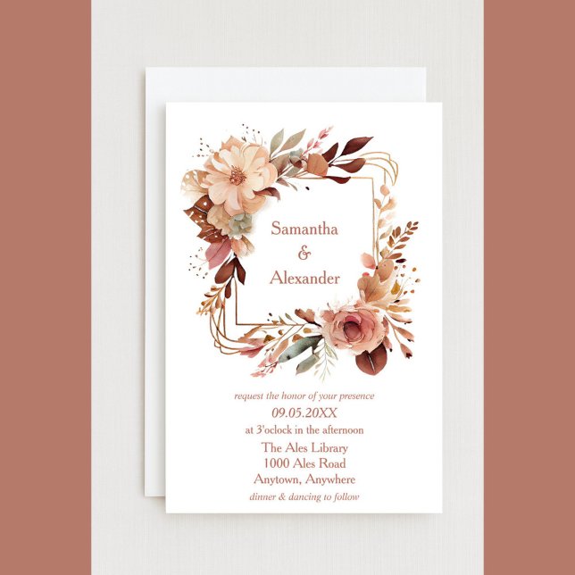 Beautiful Floral Wedding  Invitation (Creator Uploaded)