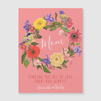 Beautiful  Floral Wreath Happy Mother's Day Card