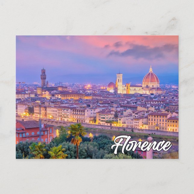 Beautiful Florence, Italy Postcard (Front)