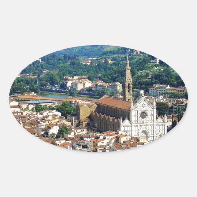 Beautiful Florence Oval Sticker (Front)