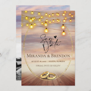 Beautiful Florida beach, bright and your picture I Invitation