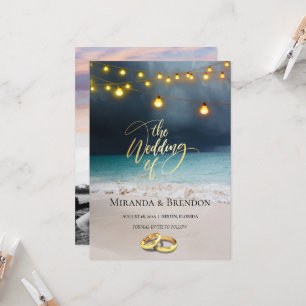 Beautiful Florida beach, bright and your picture I Invitation