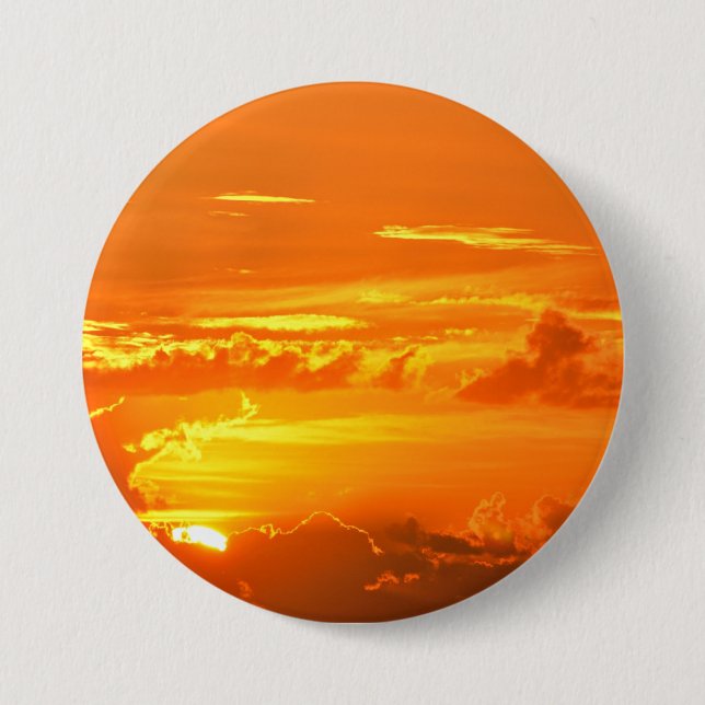 Beautiful Florida Sunrise Button (Front)