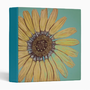 Beautiful Flower 3 Ring Binder
