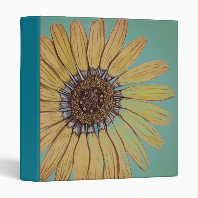 Beautiful Flower 3 Ring Binder (Front/Spine)