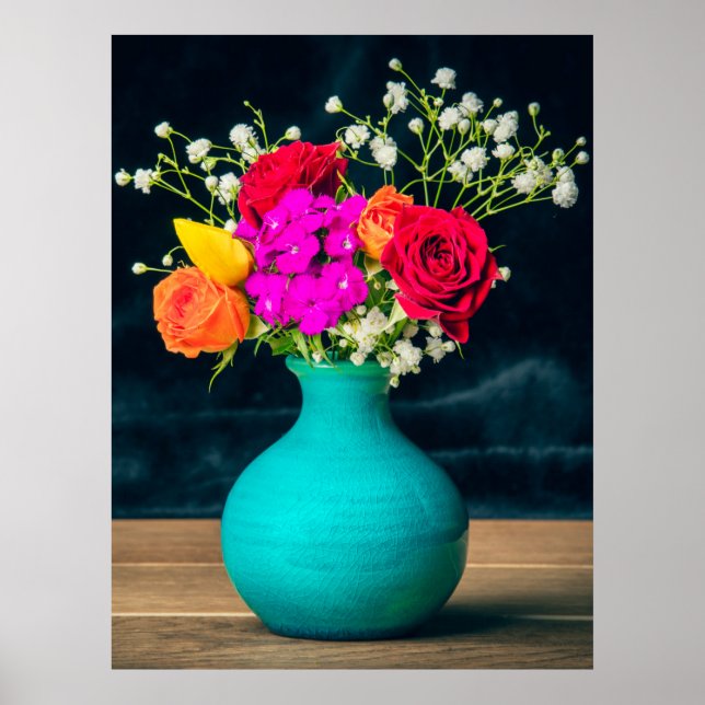 Beautiful Flower Arrangement Still Life   Poster (Front)