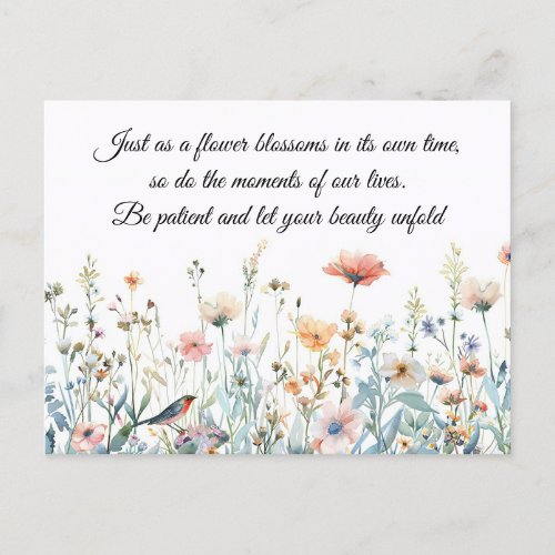 Beautiful Flower Bloom  Postcard