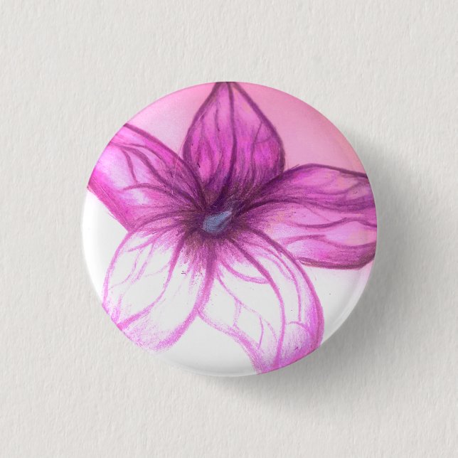 Beautiful Flower Button (Front)