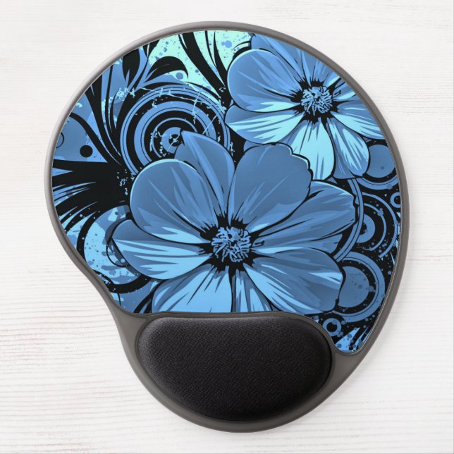 Beautiful Flower Design Gel Mouse Pad (Front)