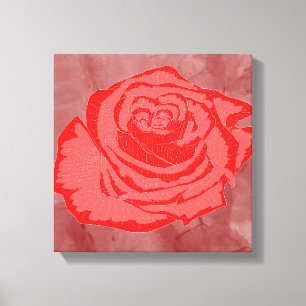 Beautiful Flower Design Rose No. 2 Canvas Print