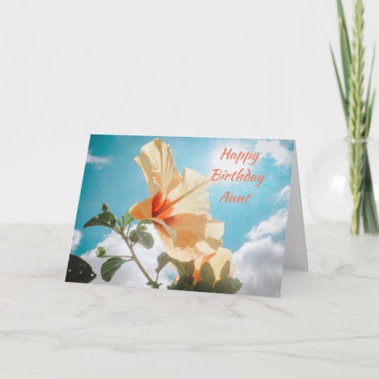 BEAUTIFUL FLOWER FOR A BEAUTIFUL AUNT CARD