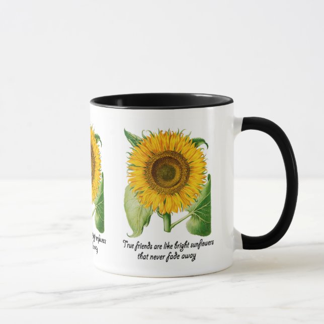 Beautiful Flower Friend Friendship Gift Cup Mug (Right)