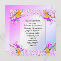 Beautiful Flower Garden Wedding Invitation