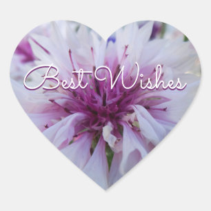 Beautiful flower. heart sticker