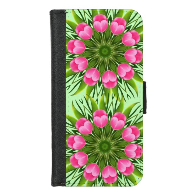 Beautiful Flower Mandala Design-79358 iPhone Wallet Case (Front)