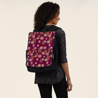 beautiful flower pattern backpack
