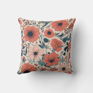 Beautiful flower pattern cushion