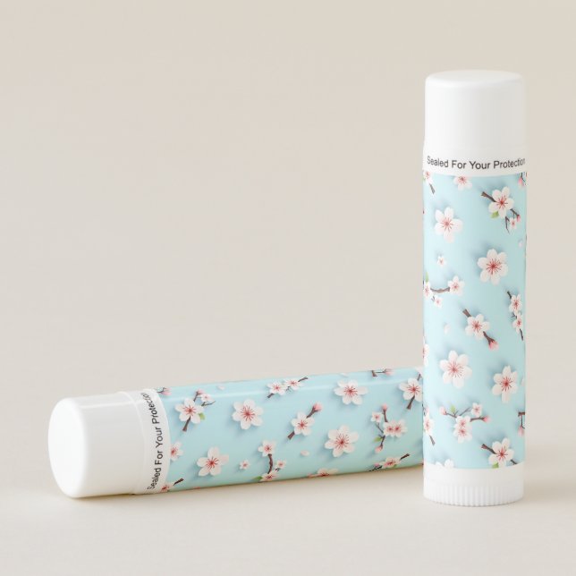 Beautiful Flower Pattern Lip Balm (Front)