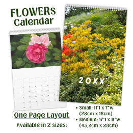 Beautiful Flower Photography Calendar