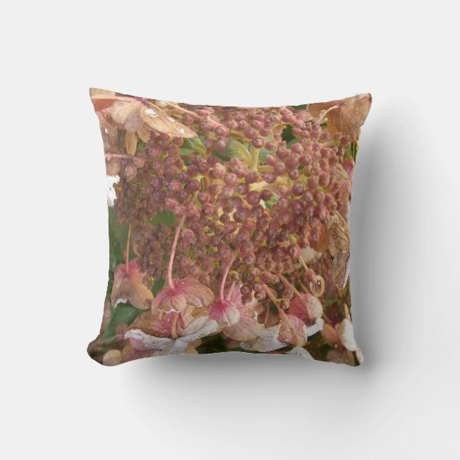 Beautiful Flower Throw Pillow (Front)