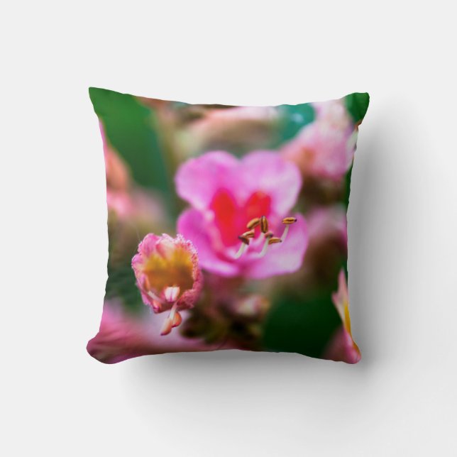Beautiful Flower Throw Pillow (Front)
